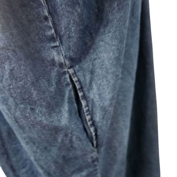 Vermont Country Store Denim Dress Small Short Midi Embroidered Short Sleeve - Picture 3 of 11